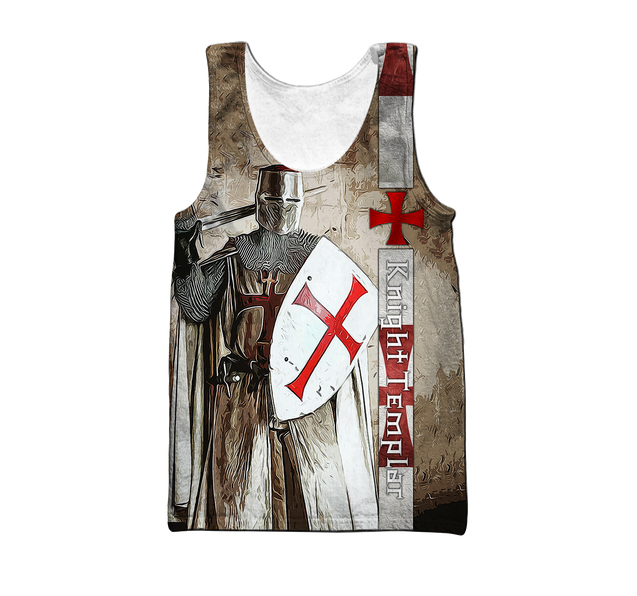 Premium Knight Templar Shield And Sword All Over Printed Shirts For Men And Women MEI