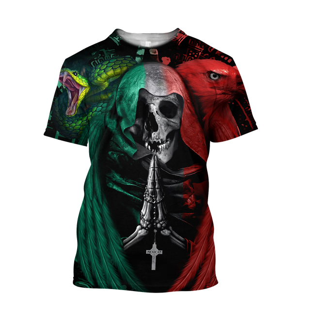 Mexican Aztec Skull 3D All Over Printed Shirts For Men and Women DQB07222006