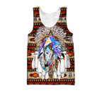 Horse Dreamcatcher Native American Blue Hoodie 3D All Over Printed Shirts DA140920203-LAM