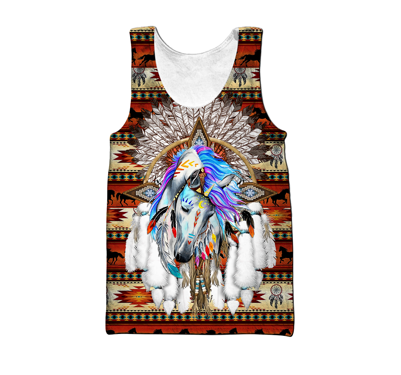 Horse Dreamcatcher Native American Blue Hoodie 3D All Over Printed Shirts DA140920203-LAM