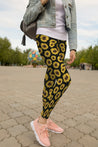 All Over Printing Sunflower Hoodie Dress-Apparel-Phaethon-Hoodie Dress-S-Vibe Cosy™