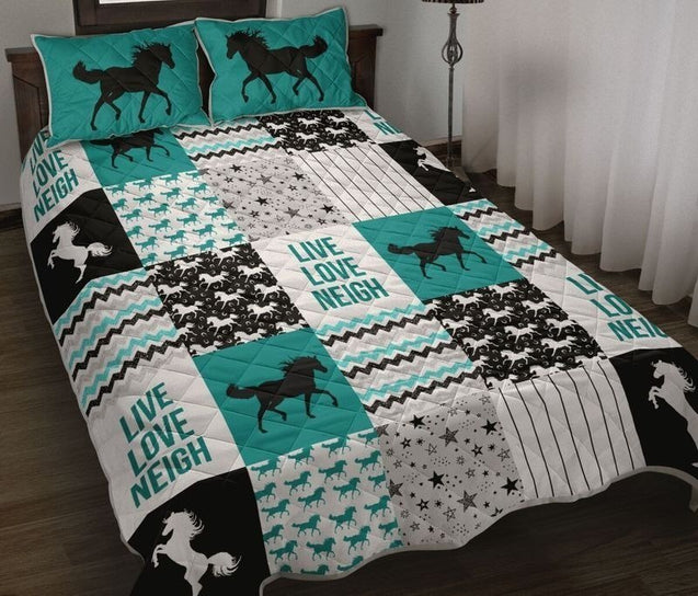 Quilt Bedding set -Horse Shape Pattern- All Size Comforter Sets -TA041504-Quilt-TA-Queen-Vibe Cosy™