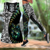 Maori Paua shell tank top & leggings outfit for women HHT21072003-Apparel-PL8386-S-S-Vibe Cosy™