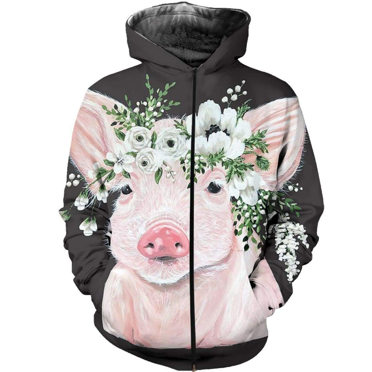 3D ALL OVER PRINTED BEAUTIFUL PIG SHIRTS AND SHORTS PG1-Apparel-NNK-Hoodie-S-Vibe Cosy™