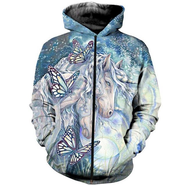 3D PRINTED HORSE CLOTHES HR9-Apparel-NNK-Zipped Hoodie-S-Vibe Cosy™