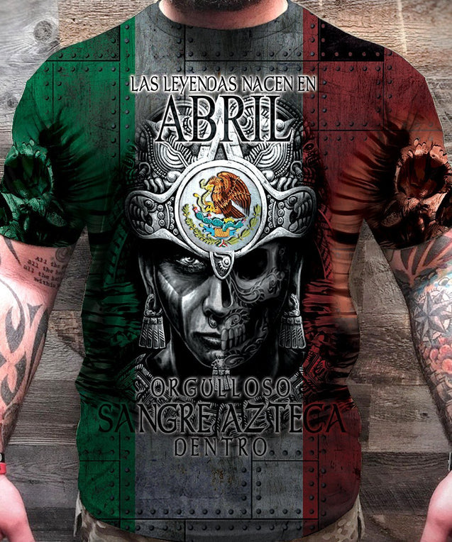 3D All Over Aztec Warrior Mexican 04 Hoodie - Amaze Style™-Apparel