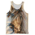 3D ALL OVER PRINTED LOVE HORSE SHIRTS AND SHORTS HR7-Apparel-NNK-Tank Top-S-Vibe Cosy™