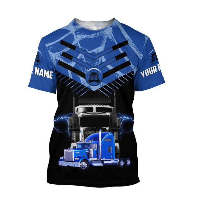 3D All Over Printed Truck Lover  Unisex Shirts Custom Name XT