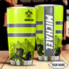 Custom Name - The Best Roofer Green Stainless Steel Tumbler