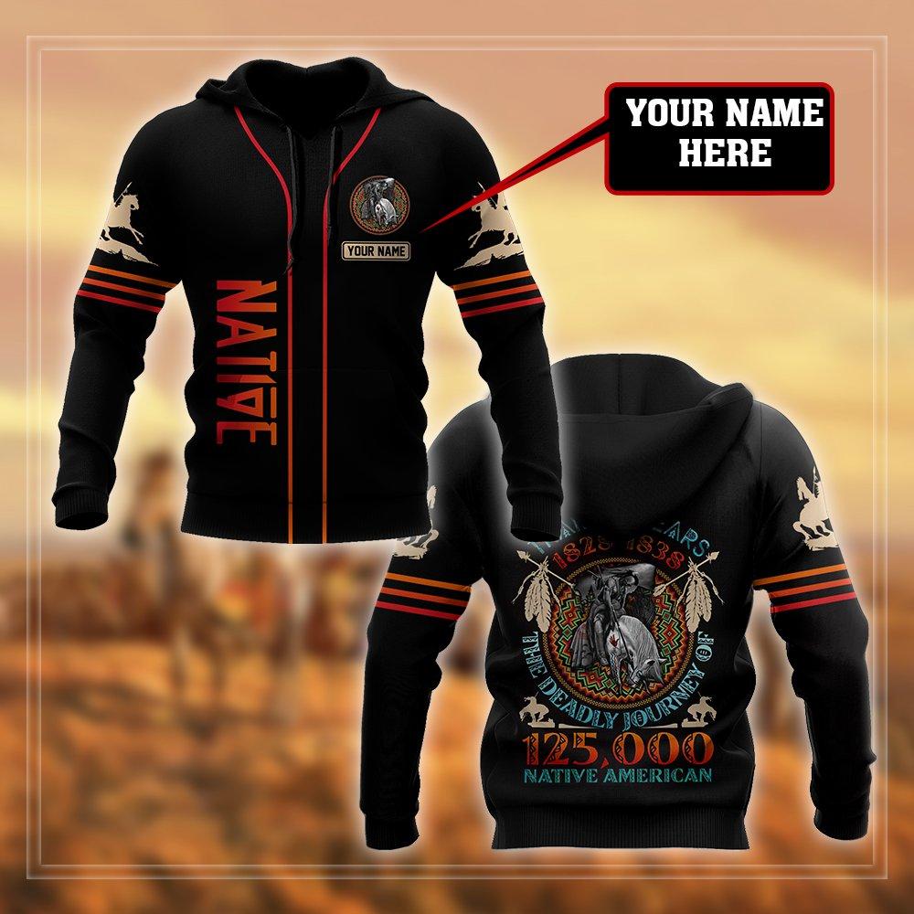 Custom Name Native American 3D All Over Printed Unisex Shirts