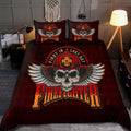 Cool Skull Firefighter Bedding Set DQB08242002-TQH