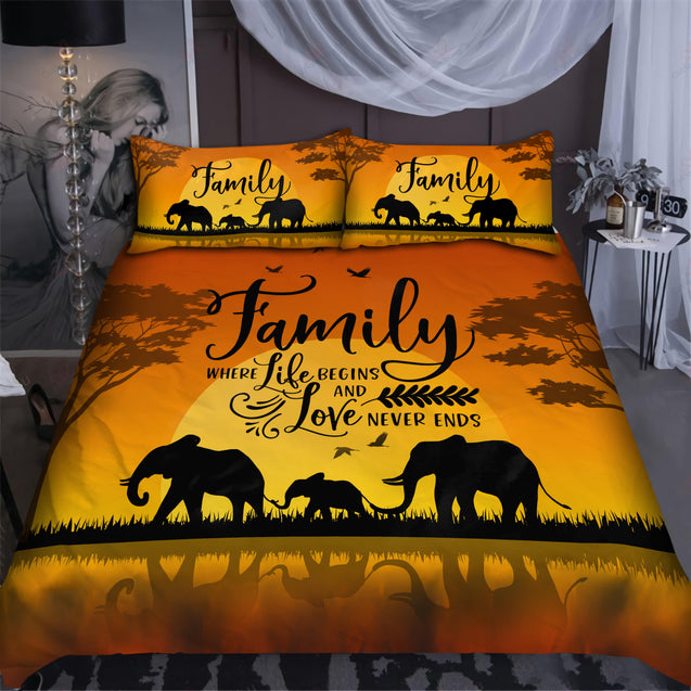 Happy Family Elephant Bedding Set AM082069-TQH