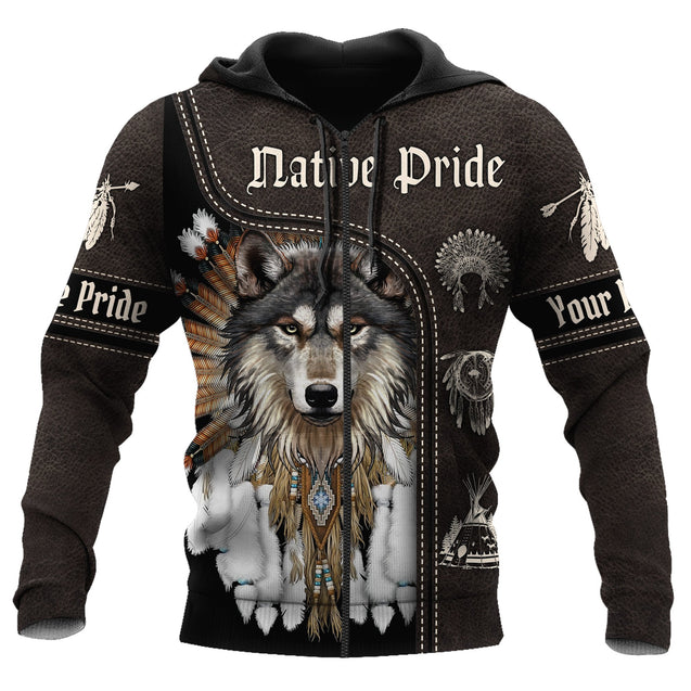 Customize Name Native American Pride 3D All Over Printed Unisex Shirt