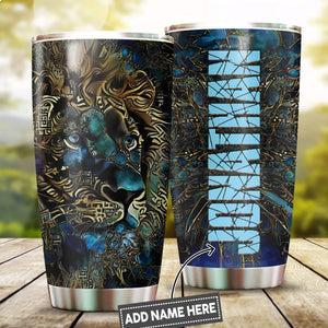 Custom Name Lion Tumbler