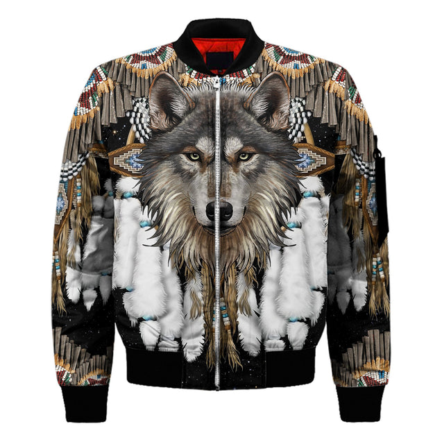 Wolf Native American 3D All Over Printed Unisex Shirt