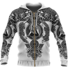 Viking Tattoo All-Over Print-Apparel-HP Arts-Zipped Hoodie-S-Vibe Cosy™