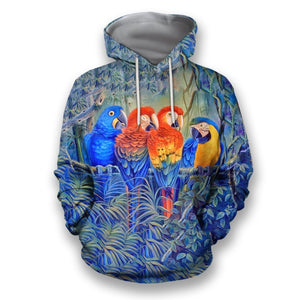 3D Printed Parrot Clothes-Apparel-PHL-Hoodies-S-Vibe Cosy™