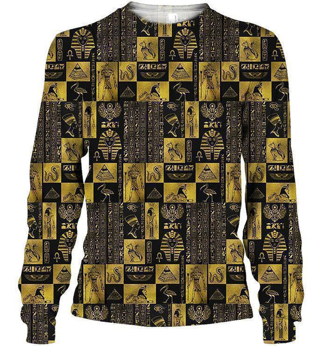 All Over Printed Egyptian God And Symbols-Apparel-MP-Sweatshirt-S-Vibe Cosy™