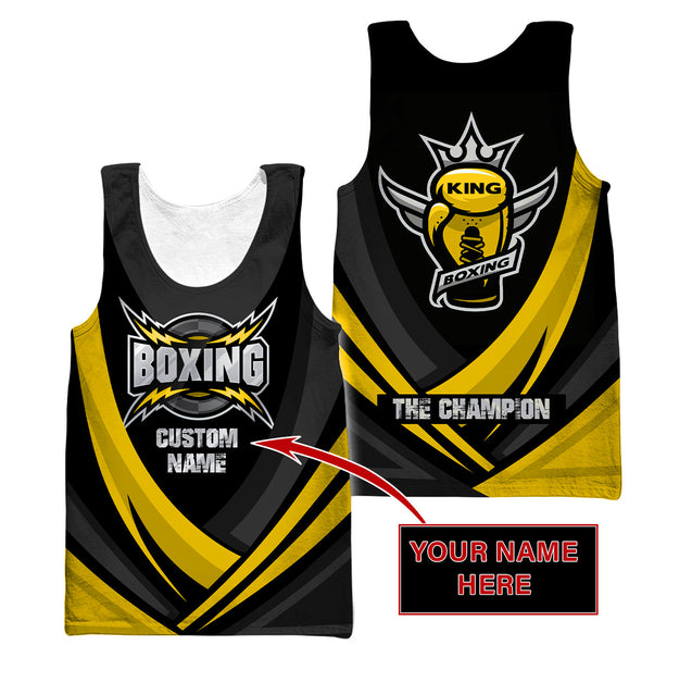 Customize Name Boxing 3D All Over Printed Unisex Shirts