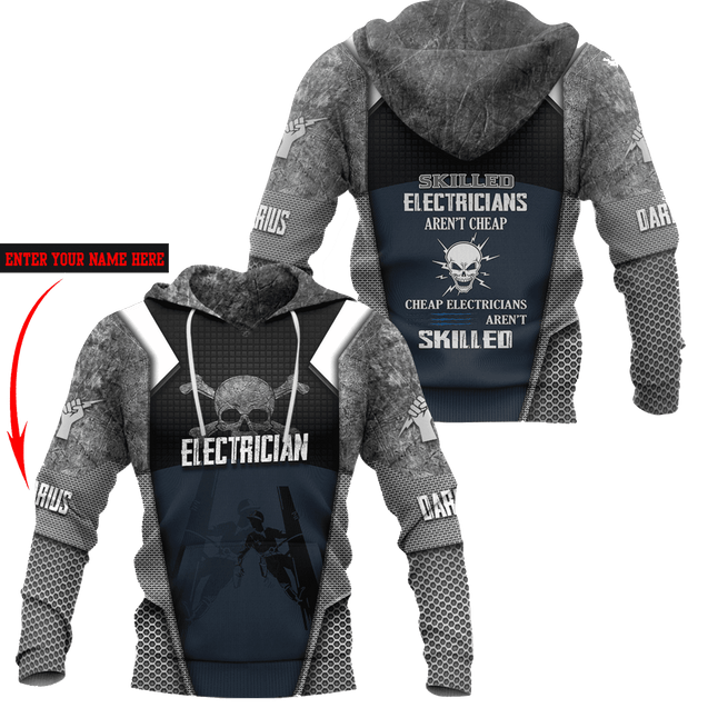 Premium Personalized 3D Printed Skilled Electrician Aren't Cheap Shirts MEI