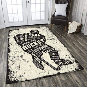 All Over Printed RECTANGLE HOCKEY GIFT AREA RUG XT 23022113.CXT