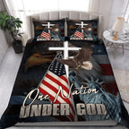 American - One Nation Under God 3D All Over Printed Bedding Set