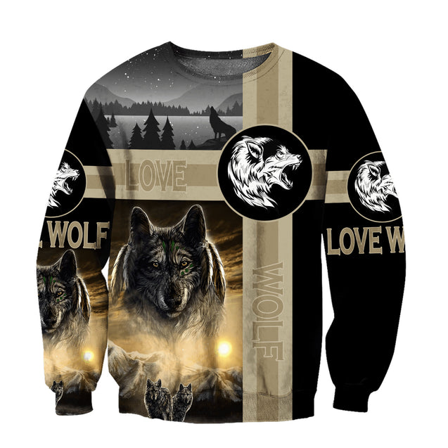 Wolf 3D All Over Printed Unisex Shirts No 04