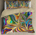 Psychedelic Color Hippie Bedding Set DQB07152002-TQH-BEDDING SETS-TQH-Twin-Vibe Cosy™