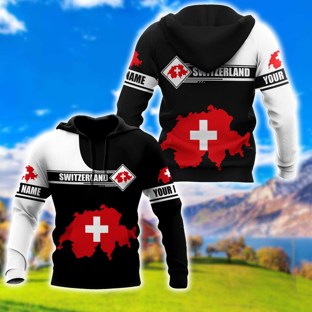 Switzerland Hoodie 3D All Over Printed Unisex Hoodie