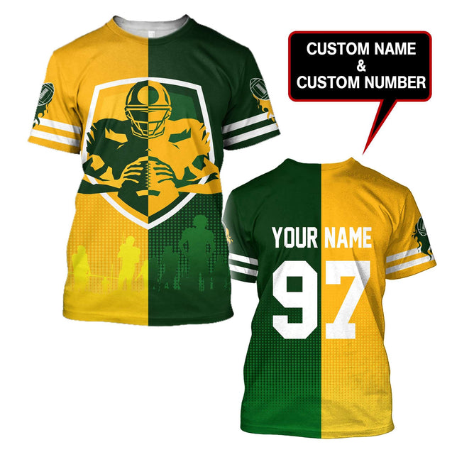 Custom Name Rugby 3D All Over Printed Unisex Shirts