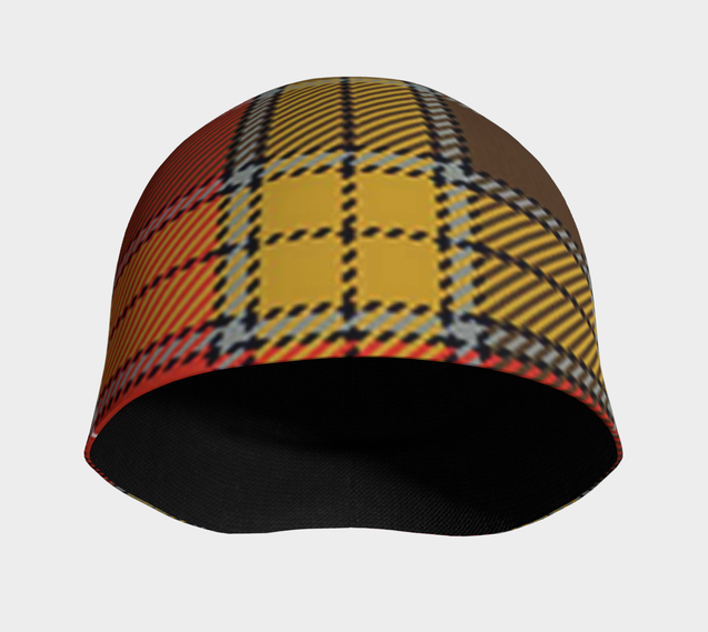 BUCHANAN OLD SET WEATHERED TARTAN BEANIE HJ4-BEANIES-LoveTheWorld-Adult Small / Medium-Bamboo (mild)-Black-Vibe Cosy™