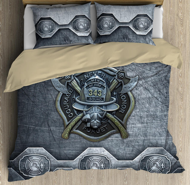 Warrior 343 Firefighter Bedding Set DQB08122010-TQH