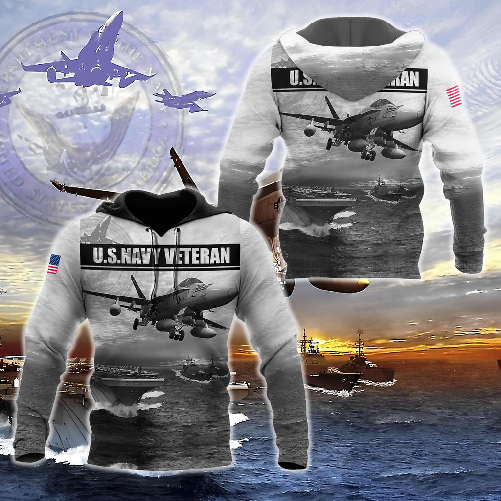 US Navy Veteran 3D All Over Printed Unisex Shirts