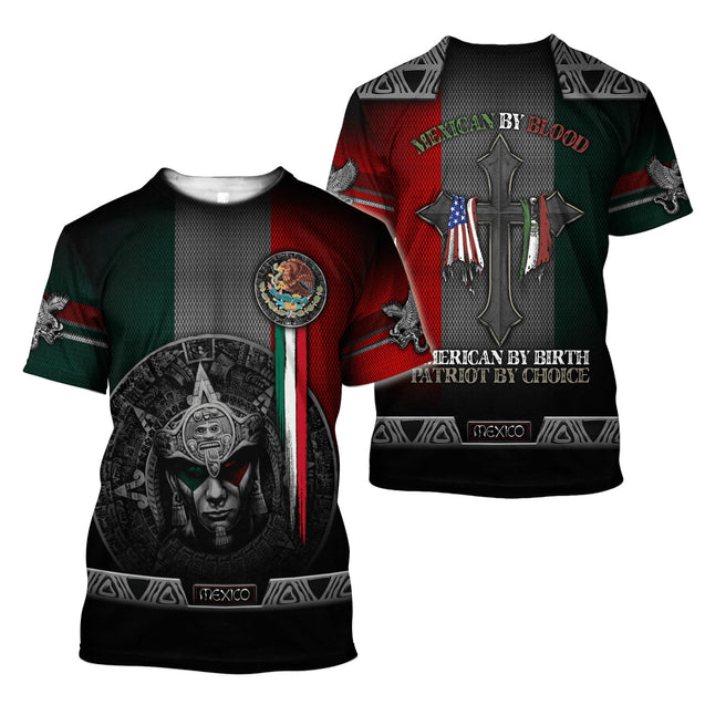 Mexican By Blood 3D All Over Printed Unisex Shirts