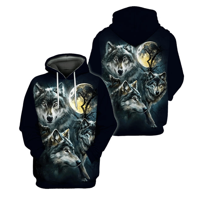 Wolf 3D All Over Printed Unisex Shirts No 13