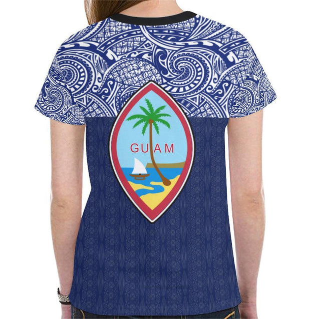 Guam T-shirt - Polynesian Style - BN09-NEW ALL OVER PRINT T-SHIRTS-HP Arts-Men-XS-Blue-Vibe Cosy™