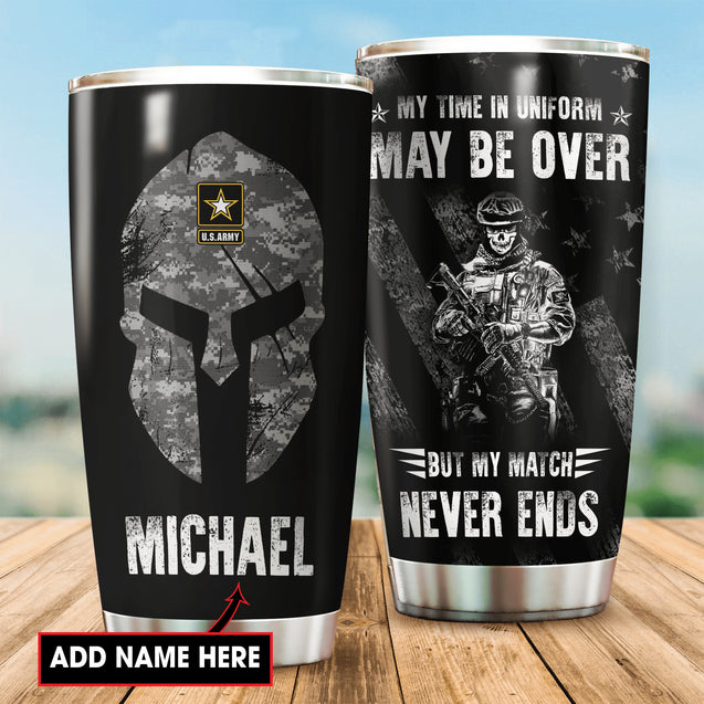 Customize Name United States Army Tumbler