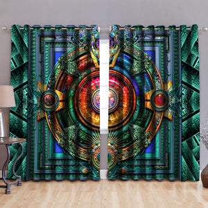 Celtic Colorful 3D All Over Printed Window Curtains