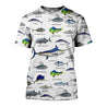 3D All Over Printed Fishing Collection Shirts-Apparel-HP Arts-T-Shirt-S-Vibe Cosy™