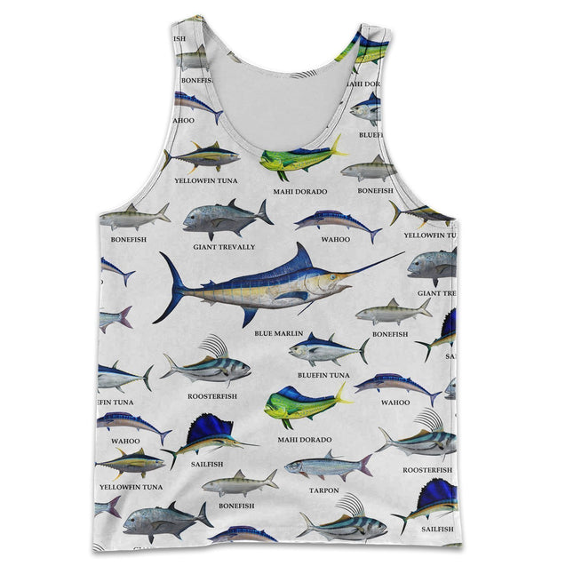 3D All Over Printed Fishing Collection Shirts-Apparel-HP Arts-Tank Top-S-Vibe Cosy™