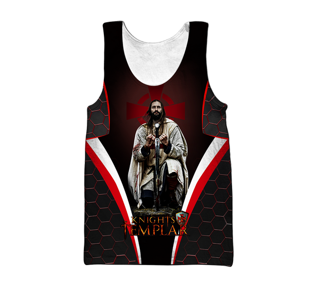 Knights Templar 3D all over printed for men and women PL19082002