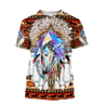 Horse Dreamcatcher Native American Blue Hoodie 3D All Over Printed Shirts DA140920203-LAM