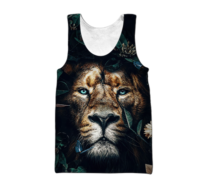 Nature Lion Over Printed Hoodie