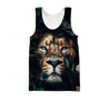 Nature Lion Over Printed Hoodie