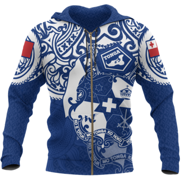 Tonga in My Heart Polynesian Tattoo Style 3D Printed Shirts TT0027-Apparel-TT-Zipped Hoodie-S-Vibe Cosy™