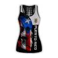 Puerto Rico Coat Of Arms With Skull Combo Outfit TH20061606-Apparel-TQH-No Legging-S-Vibe Cosy™
