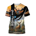 Love Deer Hunting 3D All Over Printed Shirts For Men And Woman