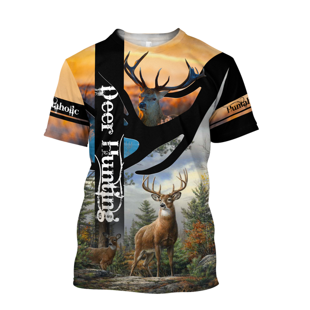 Love Deer Hunting 3D All Over Printed Shirts For Men And Woman