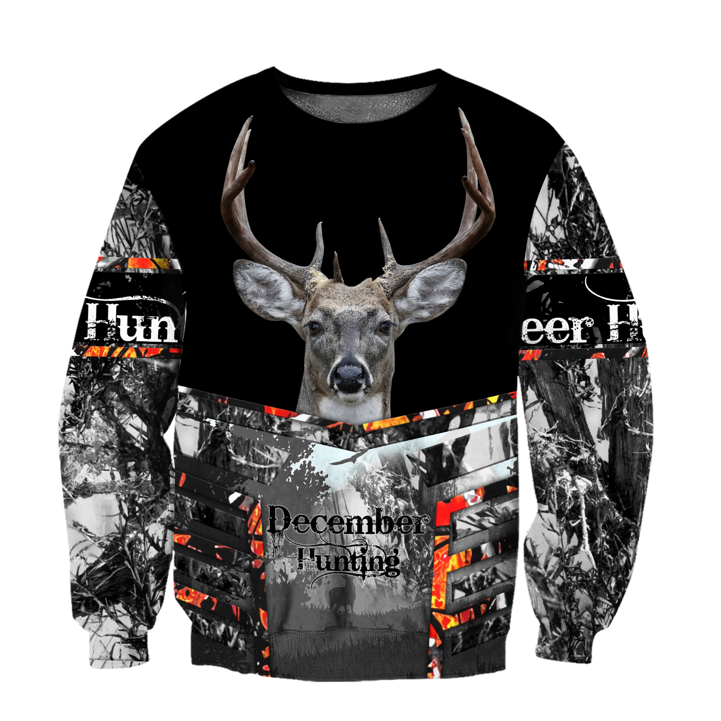 Premium December Deer Hunting 3D All Over Printed Shirts