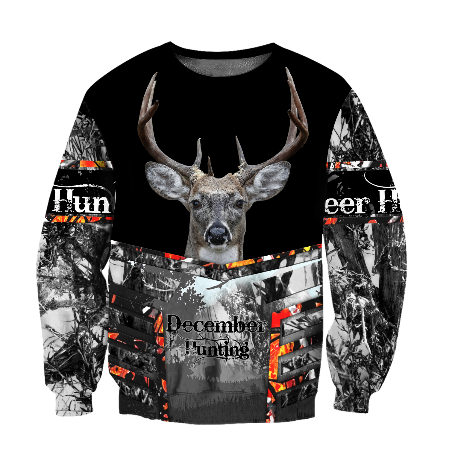 Premium December Deer Hunting 3D All Over Printed Shirts